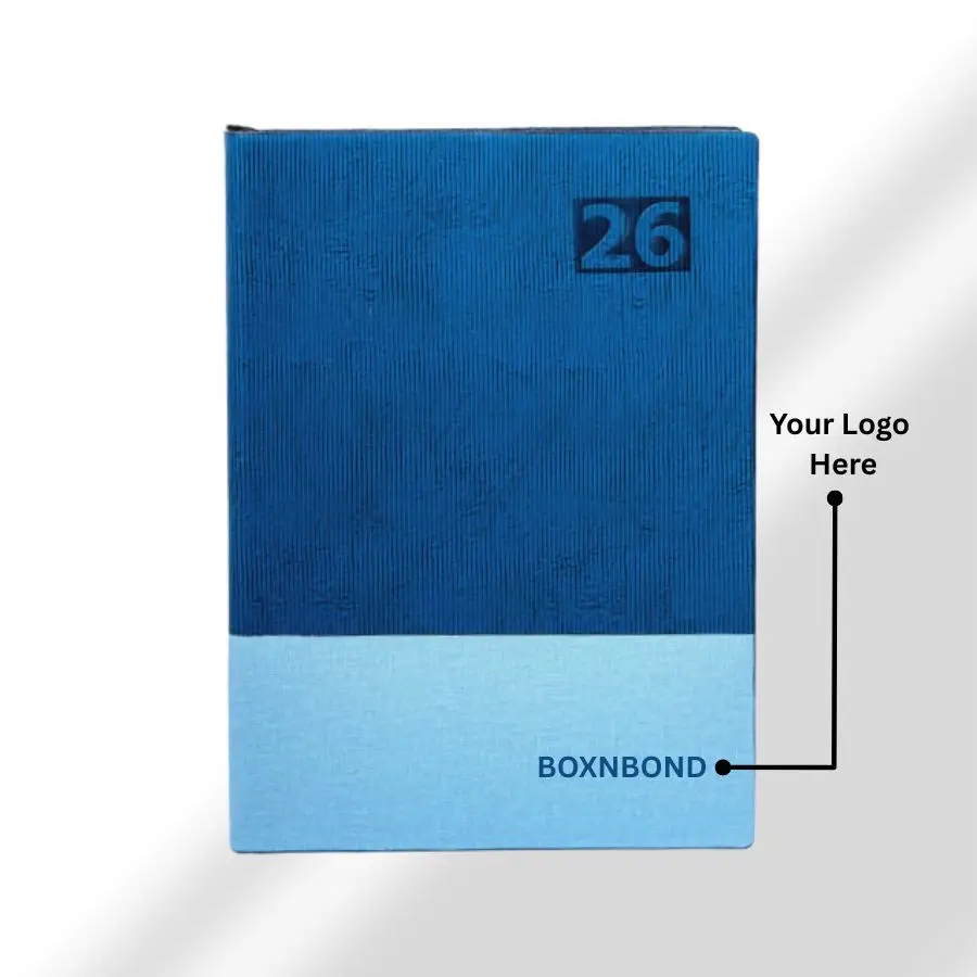 Blue Shades Diary with dates