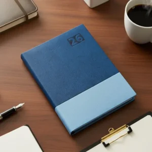 Blue Shades Diary with dates