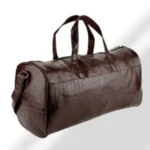 Croc Leather Duffle Bag