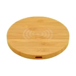 Olive Bamboo Wireless Charger in Office Setup – Sustainable Tech Gift