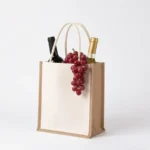 reusable jute gift bag