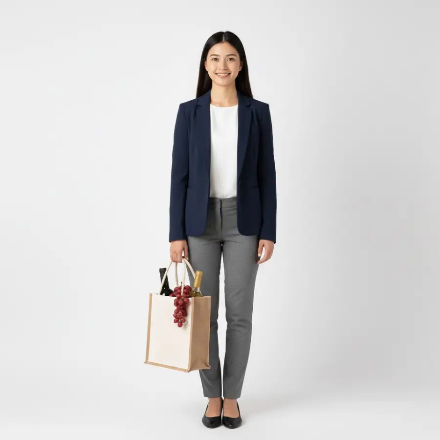 reusable jute gift bag for gifting