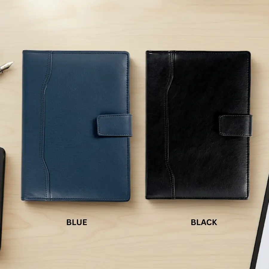Blue and Black Business Organizer with Cardholder