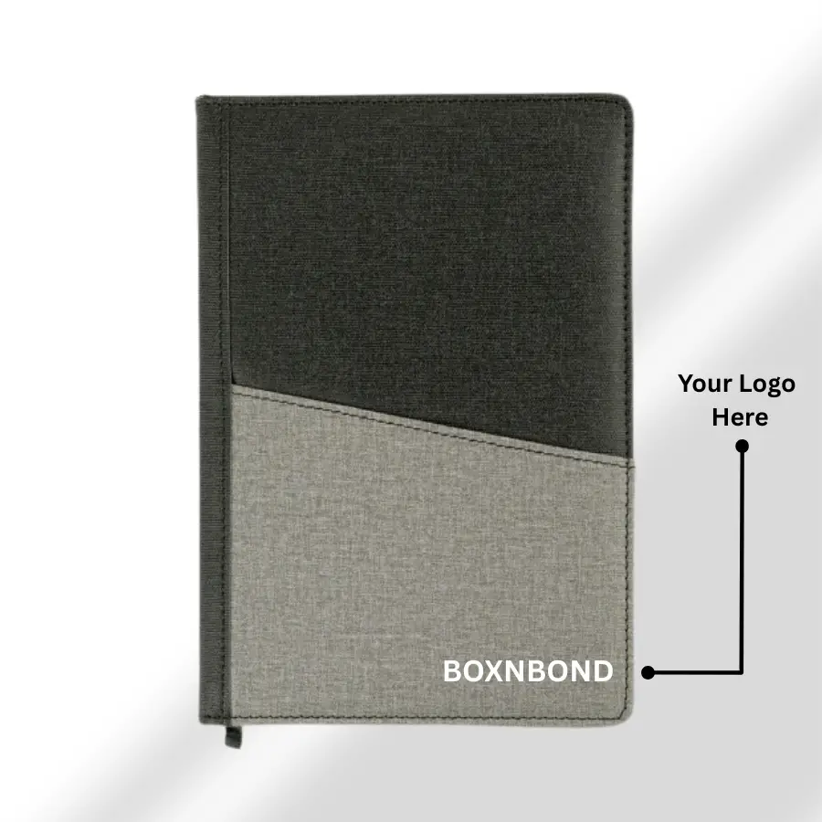 Grey Shaded Dual Tone Notebook Diary