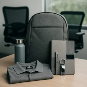 6 in 1 Corporate Gift Set Laptop Bag Cotton Tshirt