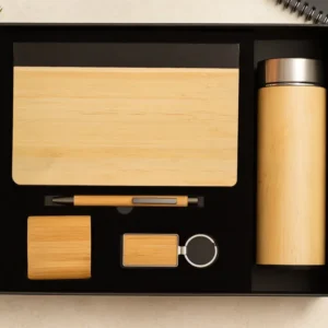 Bamboo 4 in 1 Gift Set with Bluetooth Speaker