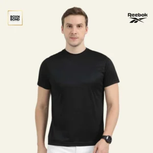 Reebok Black Polyster Round Neck Tshirt