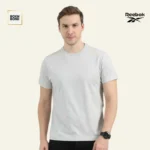 Reebok Grey Cotton Round Neck Tshirt