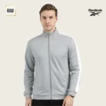 Reebok Grey Polyester Winter Jacket