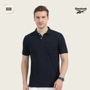 Reebok Navy Blue Polo Neck T Shirt Bulk