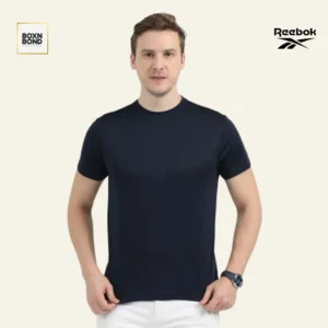 Reebook Navy Blue Polyster Tshirt