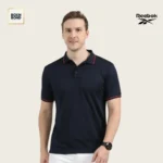 Reebok Navy Polyster Waffle TShirt