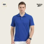 Reebok Royal Blue Polo Neck T Shirt
