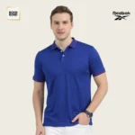 Reebok Royal Blue Polo Neck T shirt
