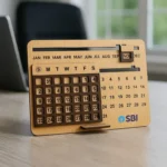 mdf perpetual desk calendar