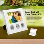 Bubble Clock with Photo Frame