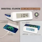 Digital Clock with Wireless Charge