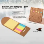 Smily Cork Notepad Sticky Notepads and Strips