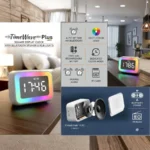 TimeWave: Square Display Clock with Bluetooth speaker