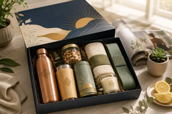 branded sipper water bottle new year wellness corporate gift boxnbond