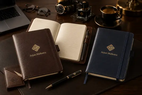personalised premium leather diary for corporates india boxnbond