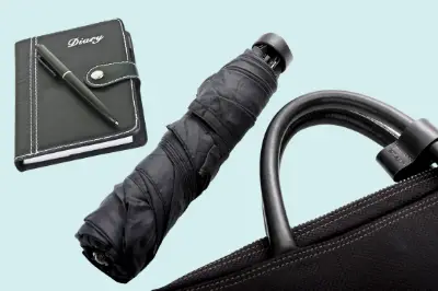 Promotional umbrella in Diwali corporate gift hamper branded